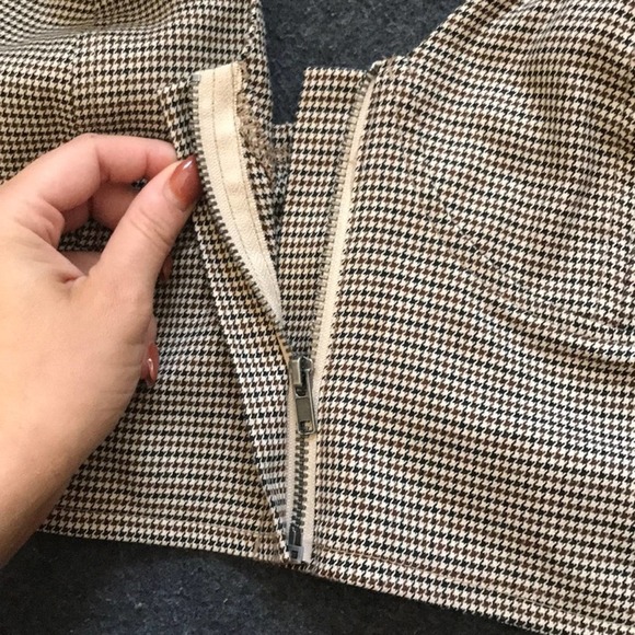 Gingham zip up crop top - Picture 10 of 10